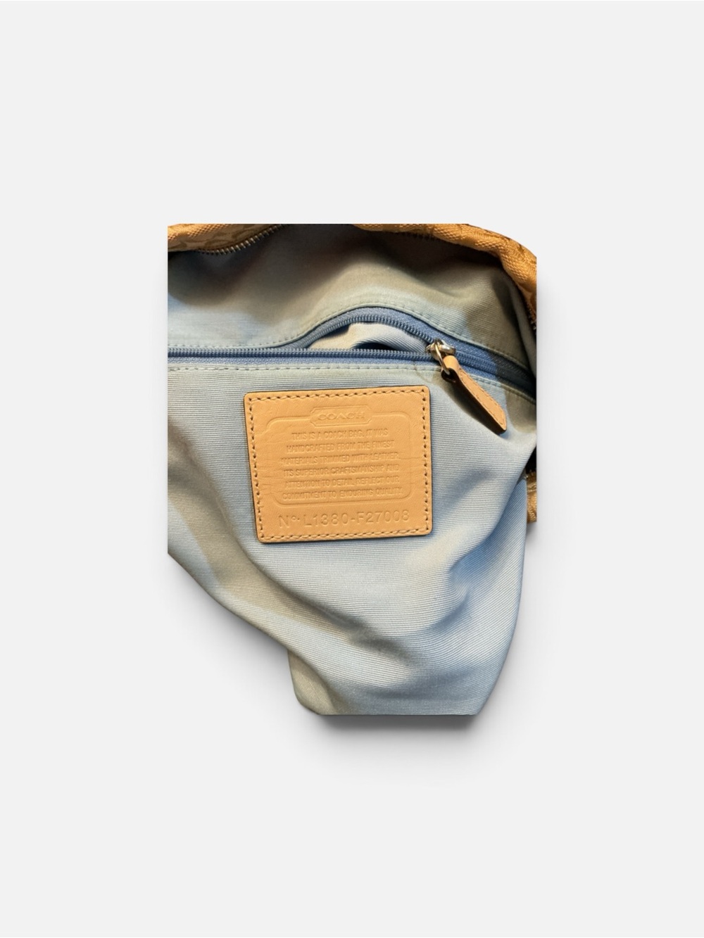 Coach Signature Stripe Tote - Picture 4 of 4